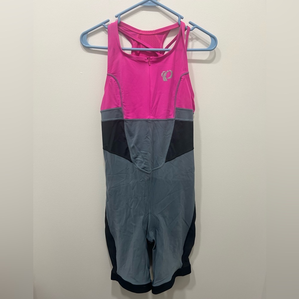 Pearl Izumi Women’s Select Tri Suit Size XL 2-piece Pink Black EUC